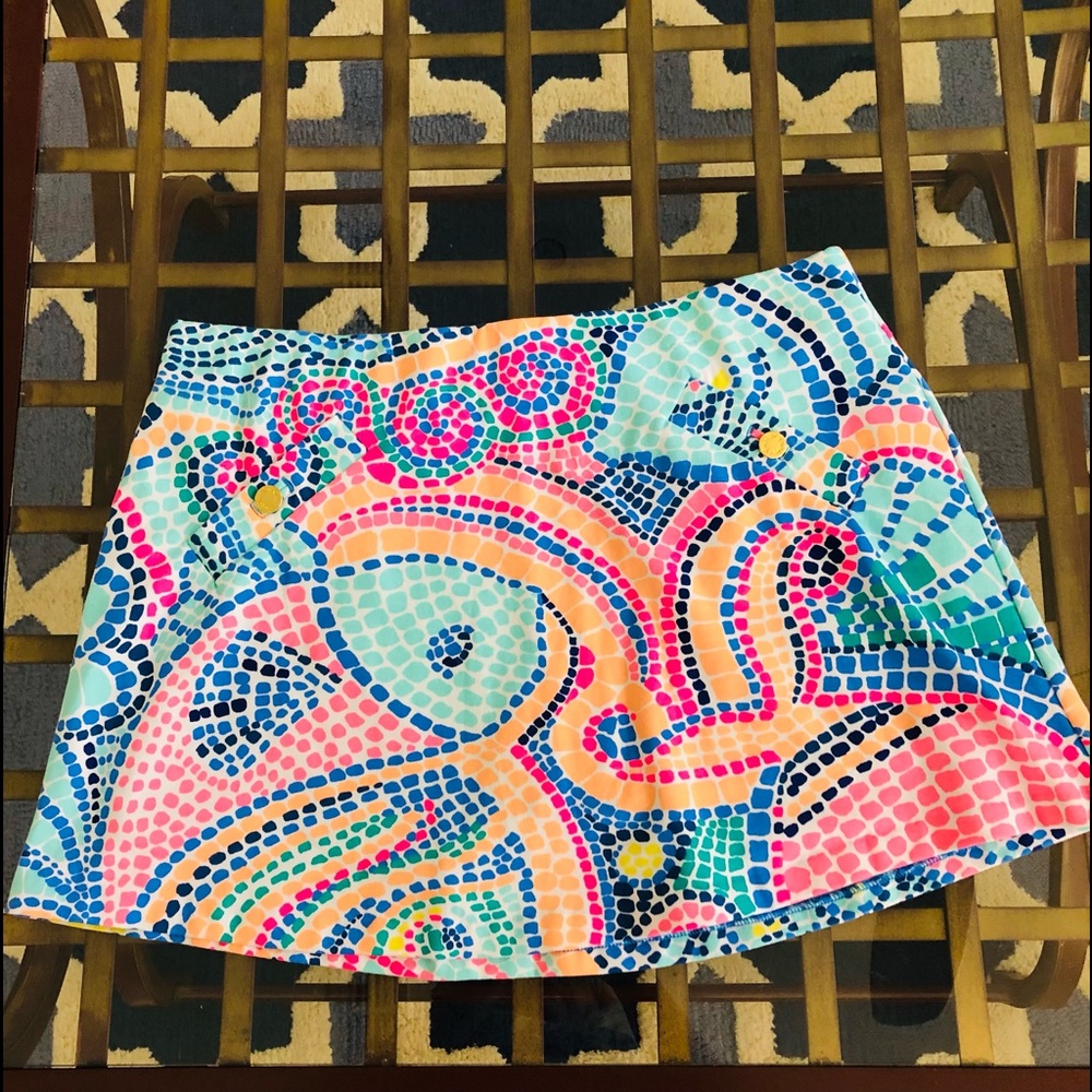 NWT Lilly Pulitzer Madison Skort in Tile Wave